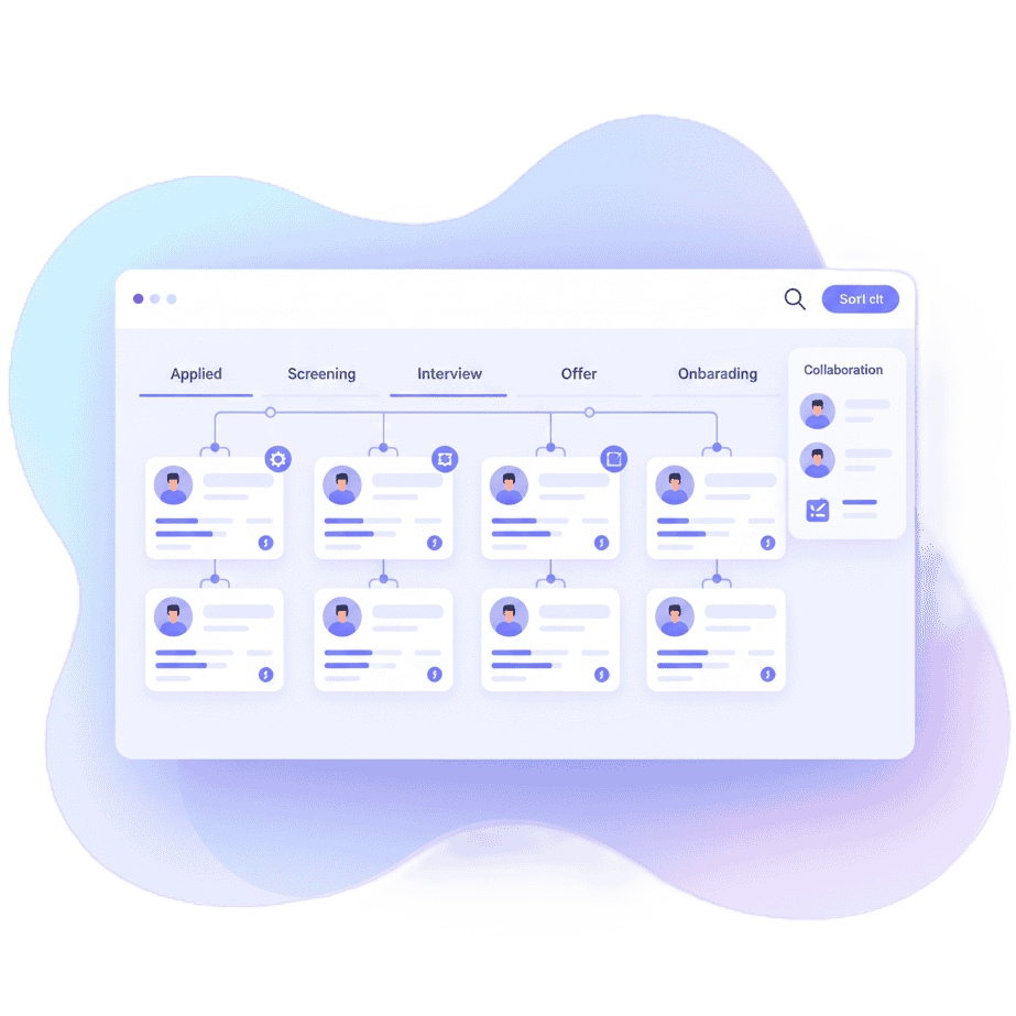 ATS dashboard mockup